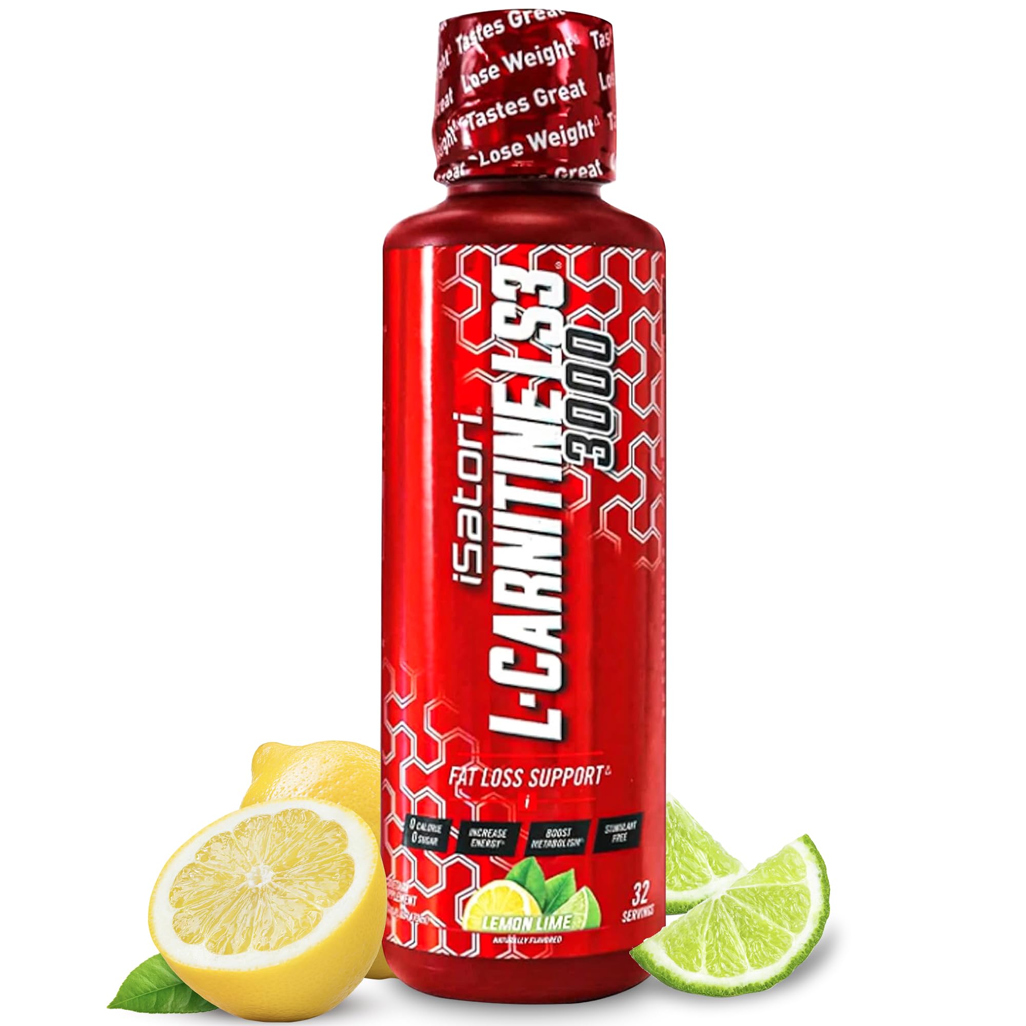 Isatori L-Carnitine LS3 3000 bottle ready for workout energy.