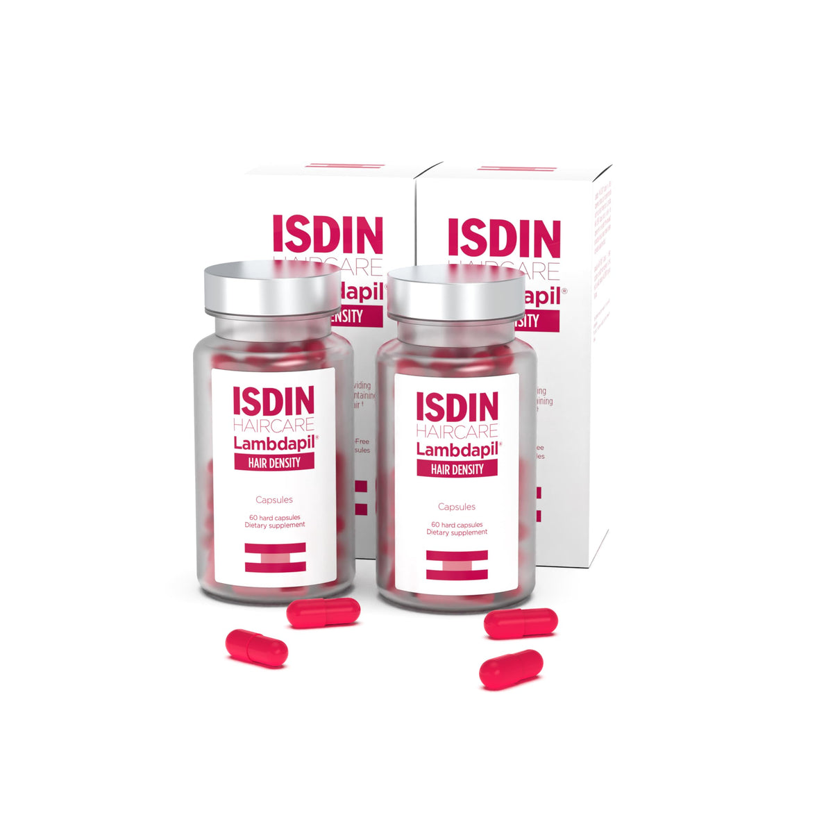 ISDIN Lambdapil bottle closeup for daily supplement use