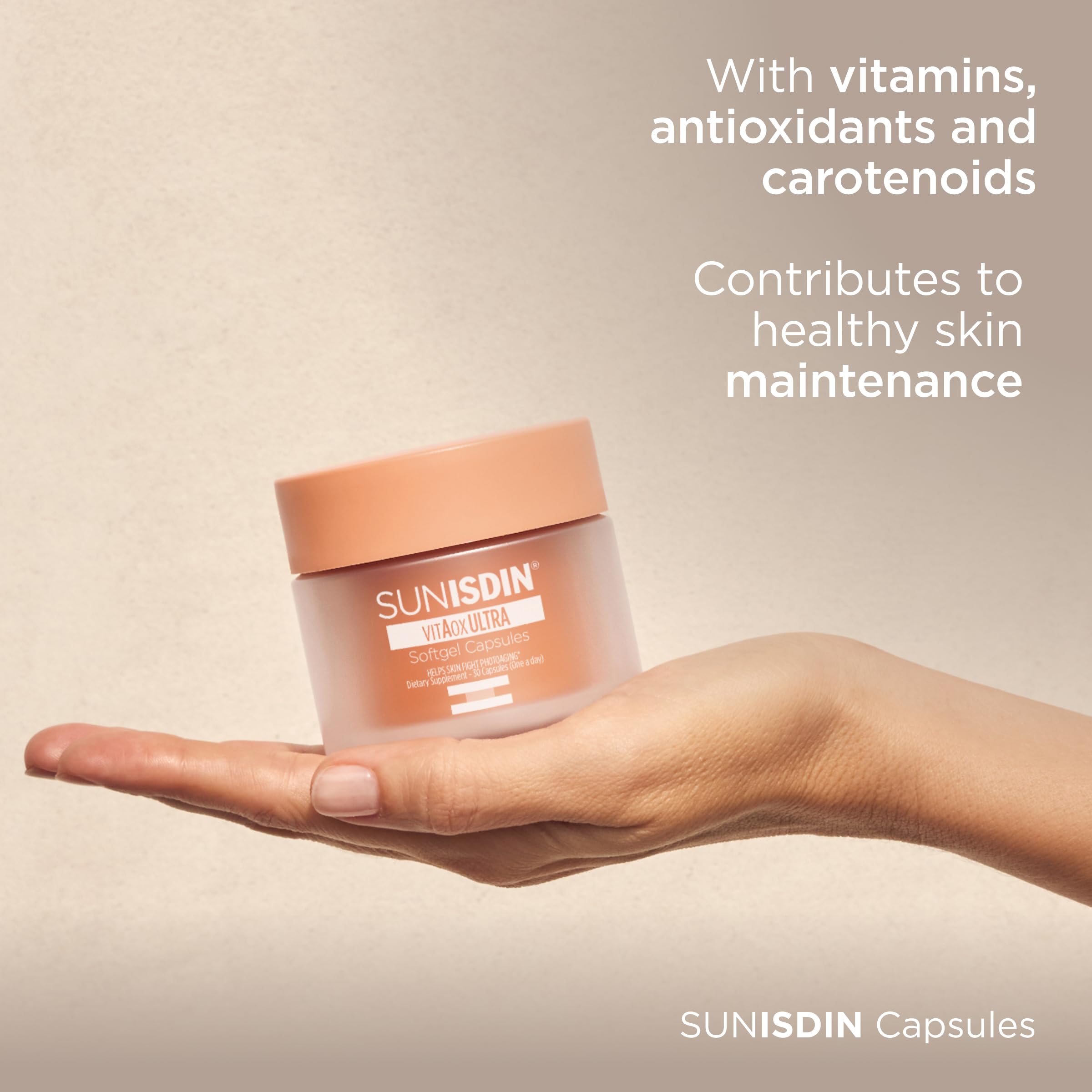 Close-up of vitAox Ultra ingredients in ISDIN SunIsdin