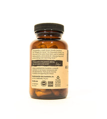 ISHA Ashwagandha label closeup highlighting ingredients