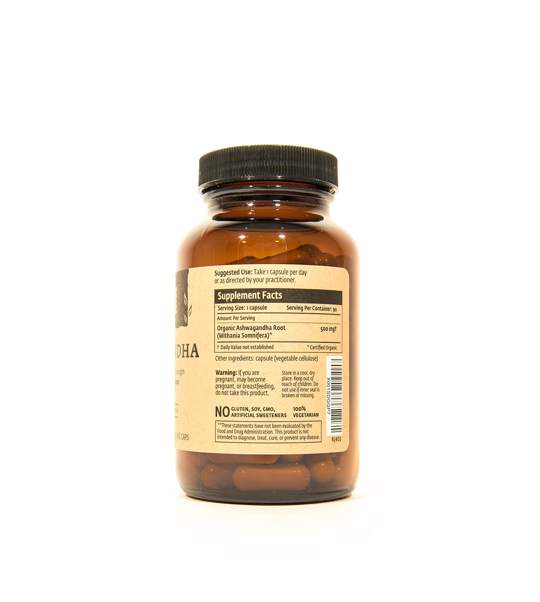 ISHA Ashwagandha packaging box with product details visible