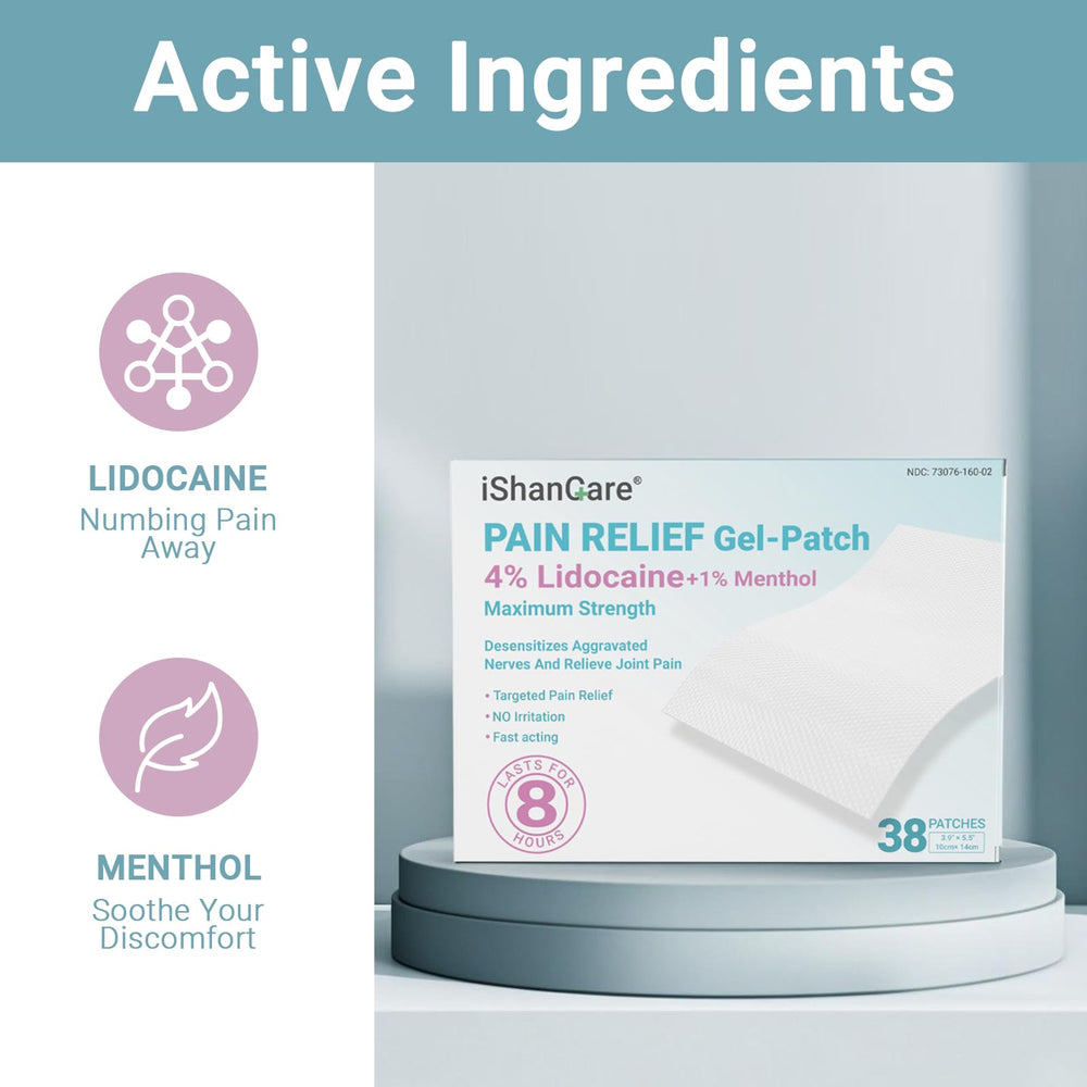 Ishancare patch showing strong adhesive that moves with you