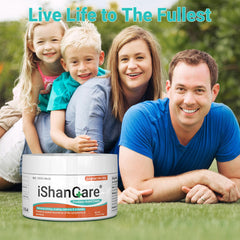 Ishancare Psoriasis Cream packaging shows compact 3.53oz tube for home use