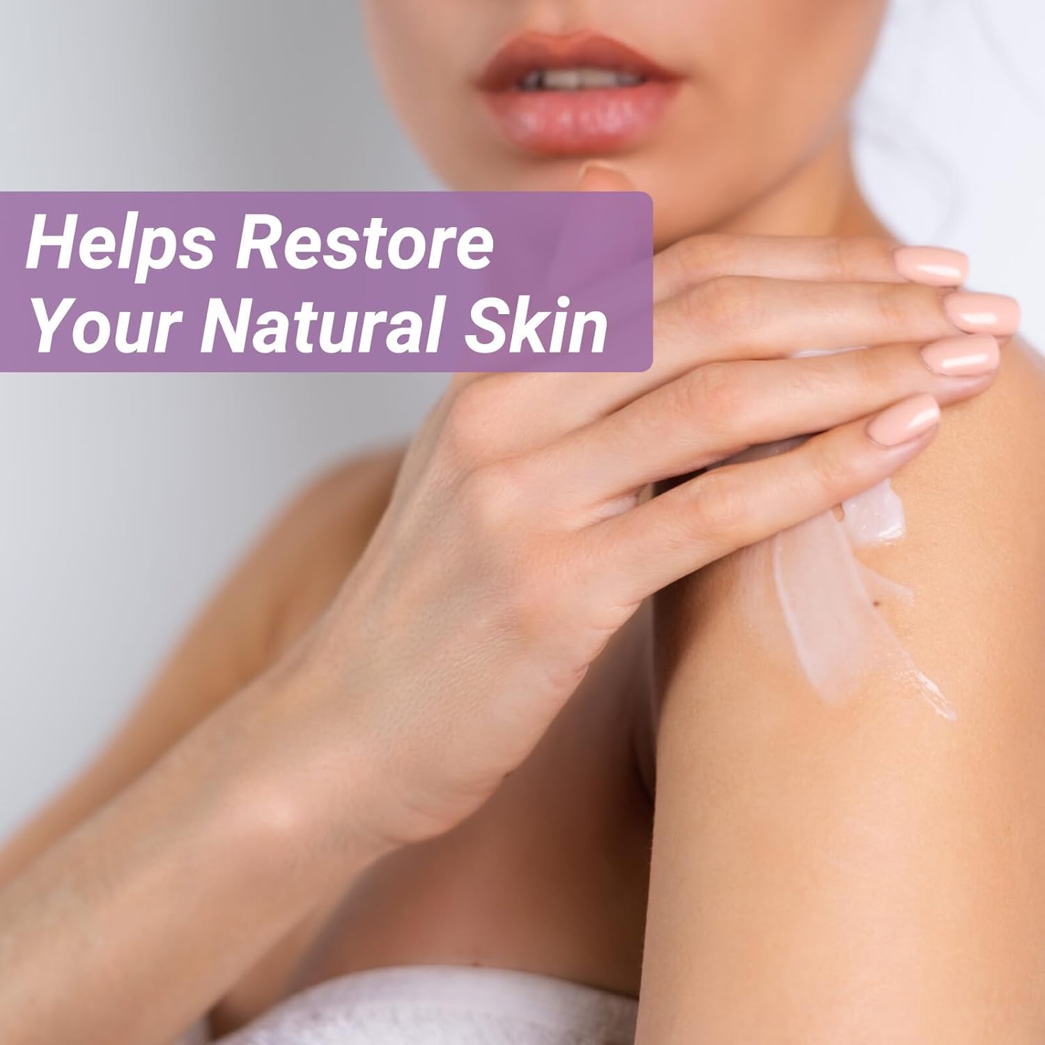 Ishancare Urticaria Cream texture swatch demonstrates non-greasy absorption.