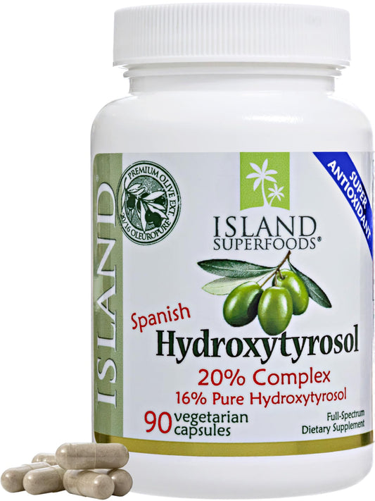 Island Nutrition hydroxytyrosol complex bottle for daily wellness support