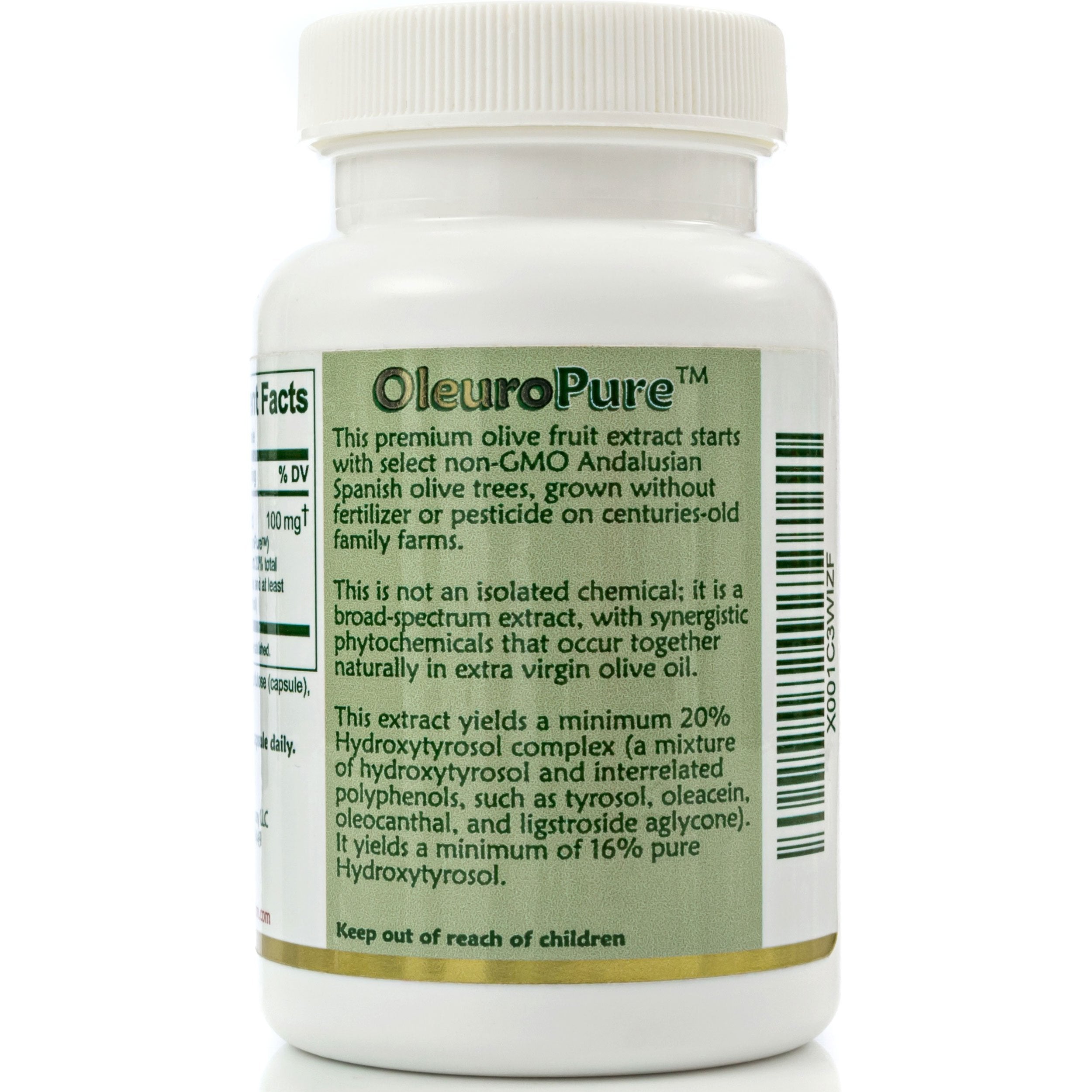 Island Nutrition label close-up with 100 mg potency detail