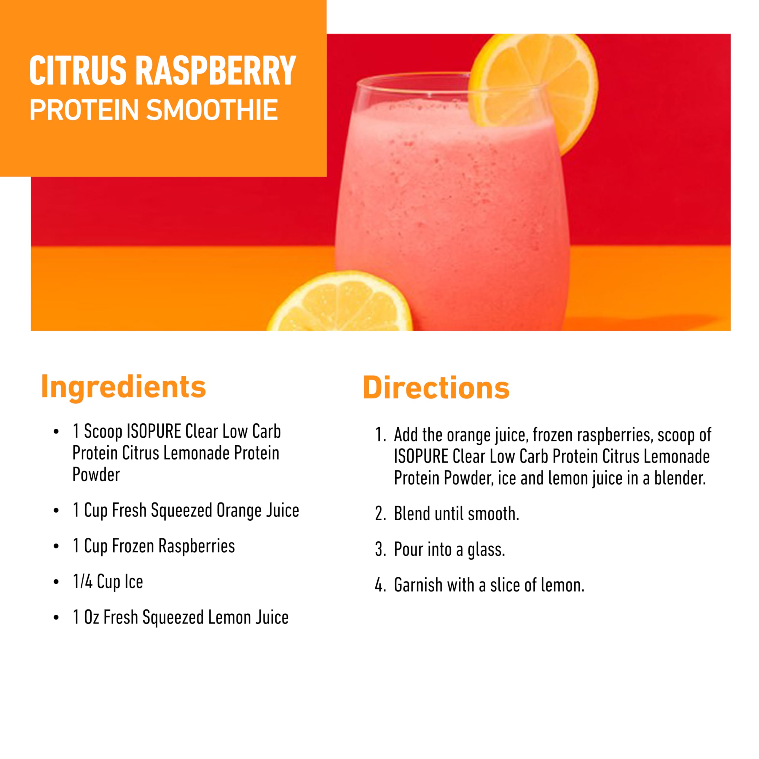Isopure Clear Whey Isolate pouring – easy on-the-go protein option.