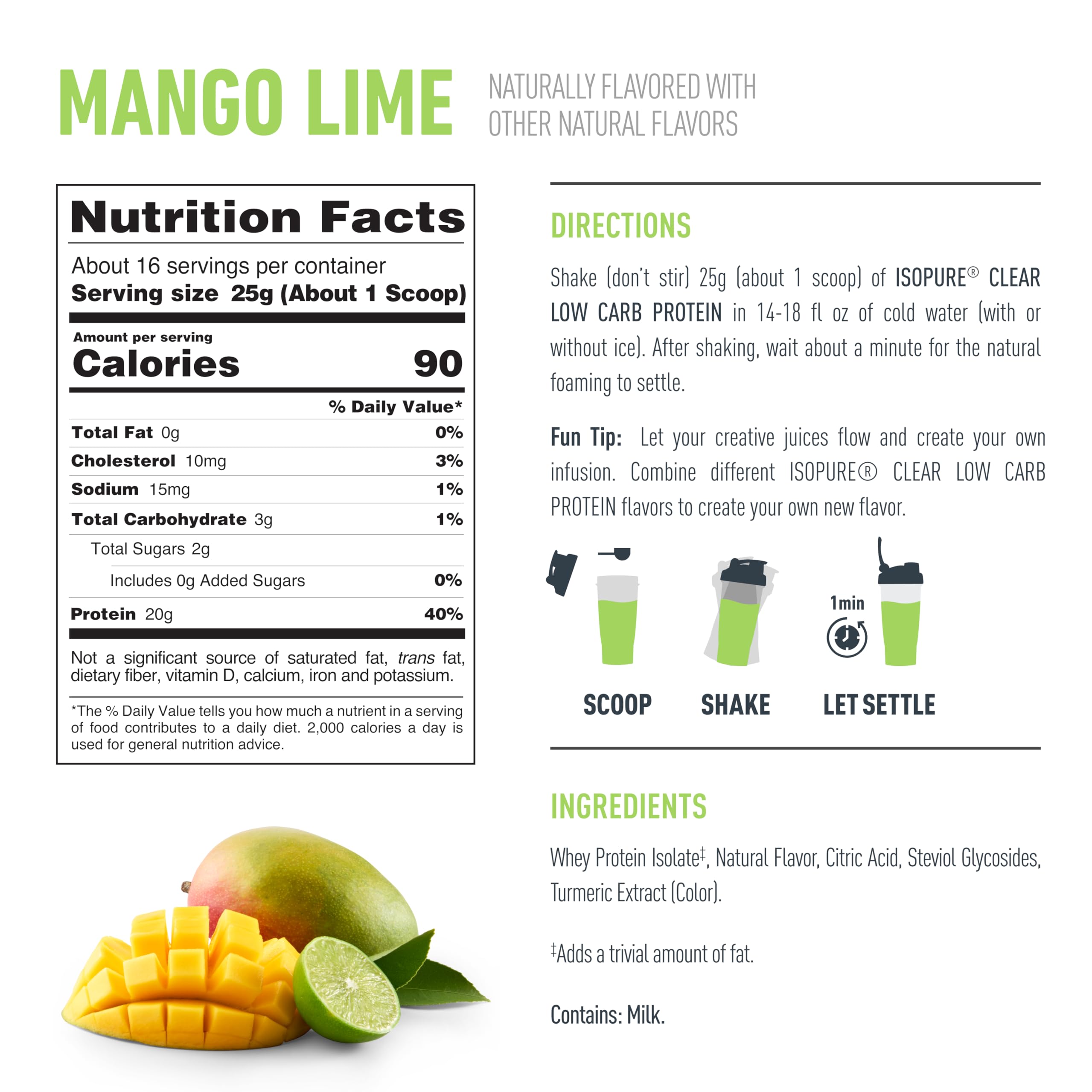 Isopure packaging reflects a simple gluten-free daily protein routine.