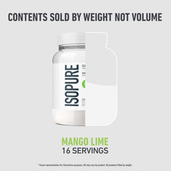 Isopure scoop ready for quick mix in water.