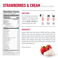 Isopure gluten-free label indicating gluten-free formulation.