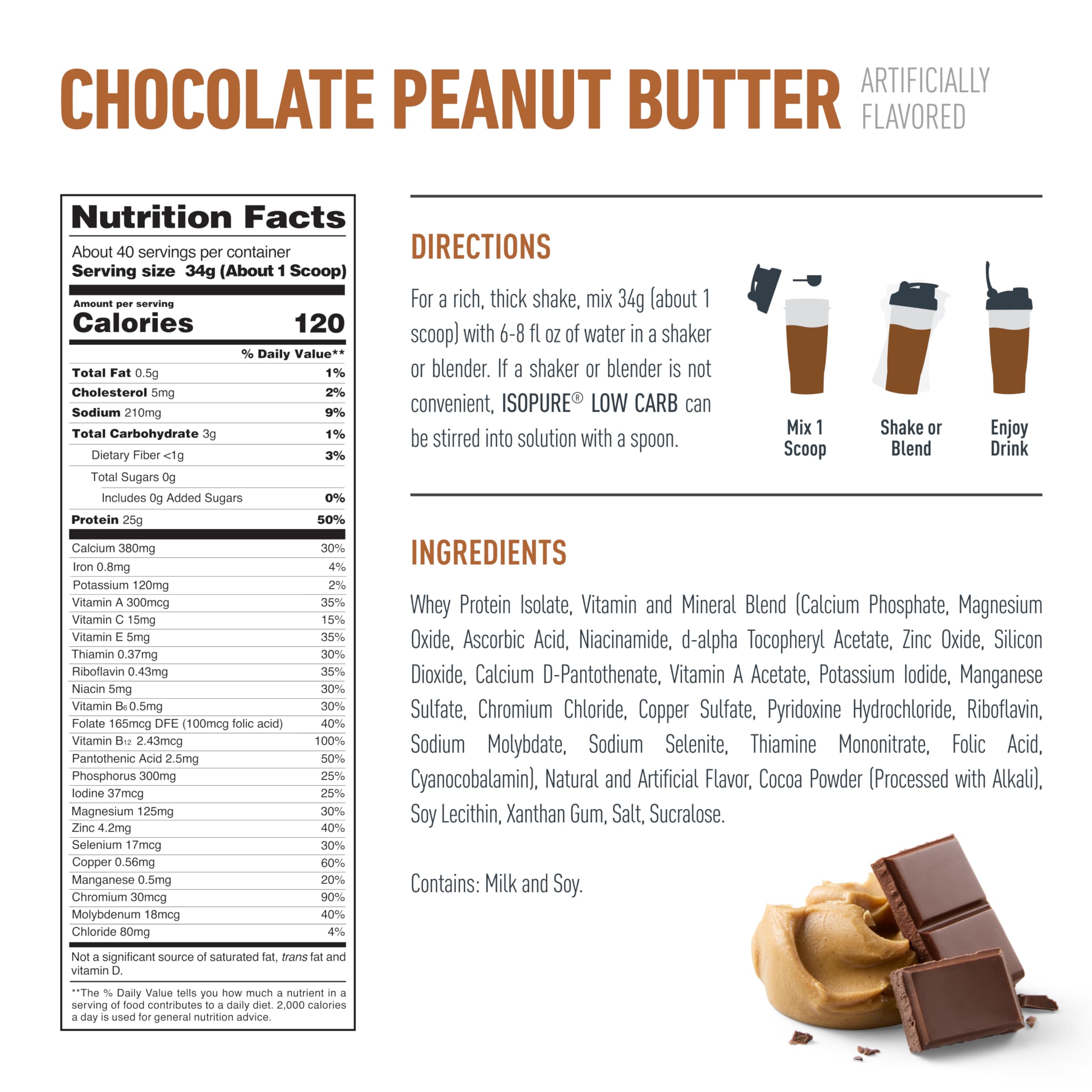 Isopure gluten-free protein powder bottle emphasizing gluten-free option
