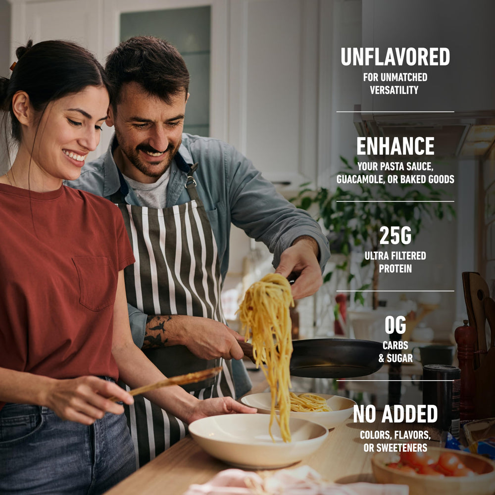 Isopure gluten-free protein powder blends smoothly into recipes.