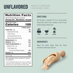 Front label of Isopure with nutrition facts highlight