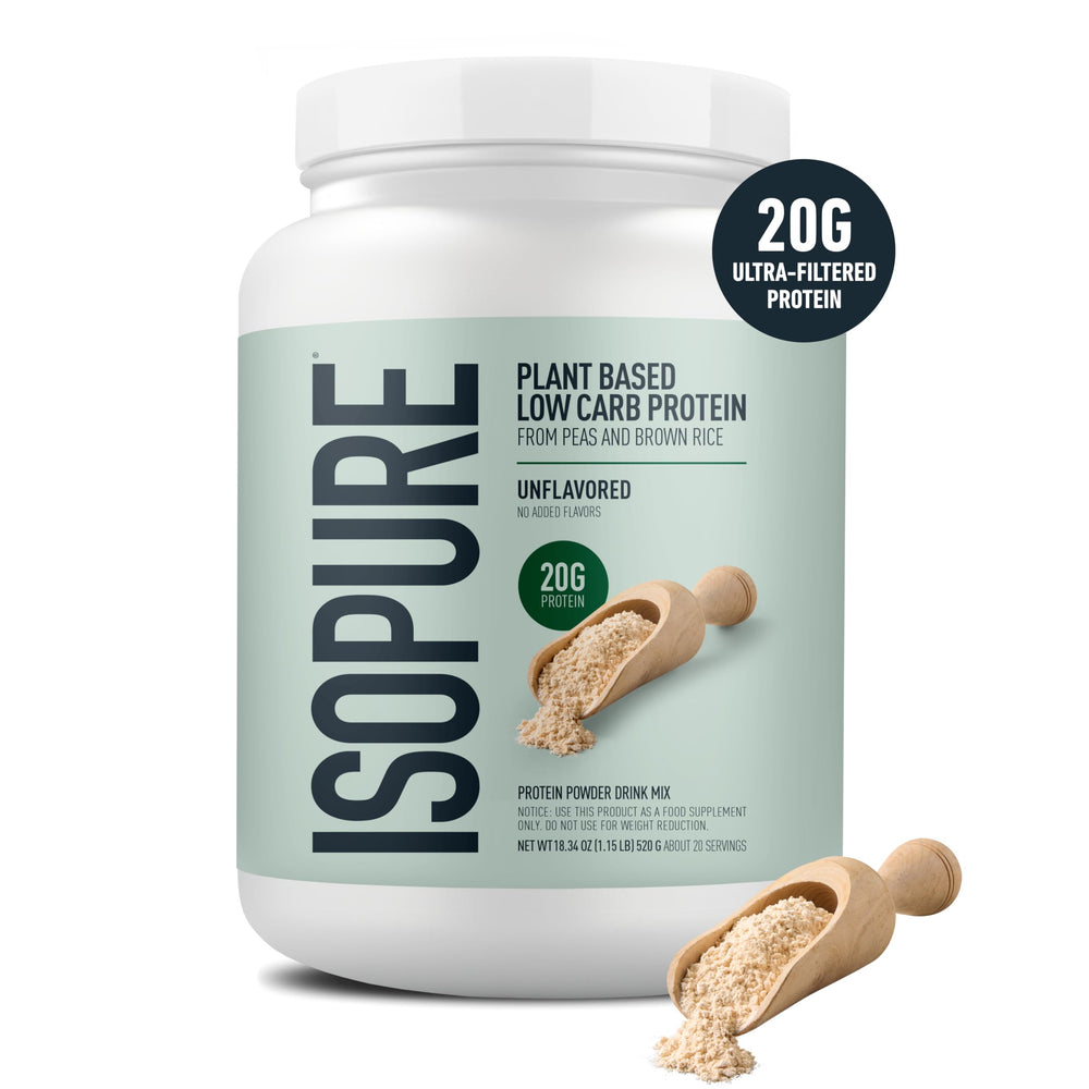 Scoop of Isopure plant-based protein powder for daily protein goals