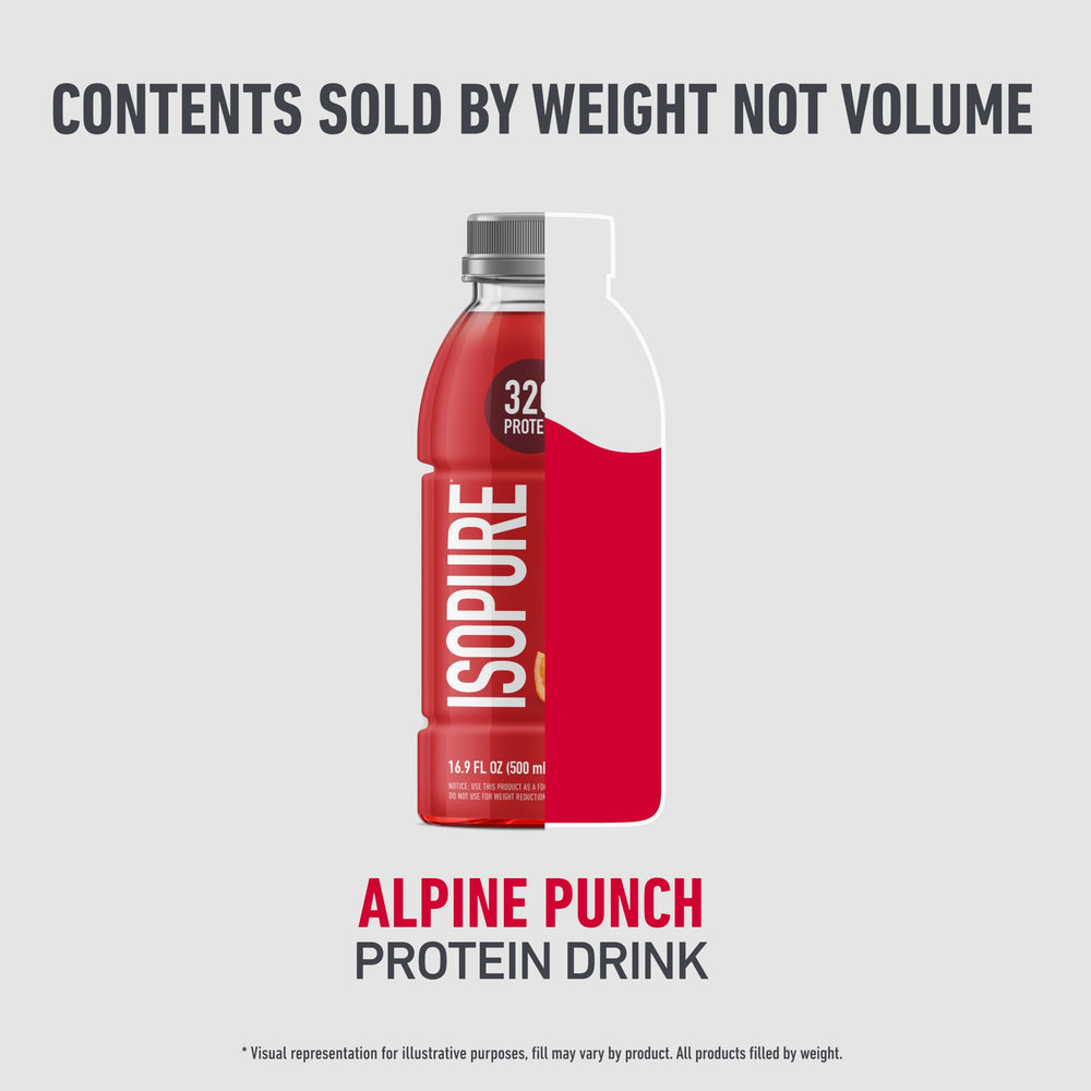 Isopure ready-to-drink bottle on the go for convenient protein on the move.