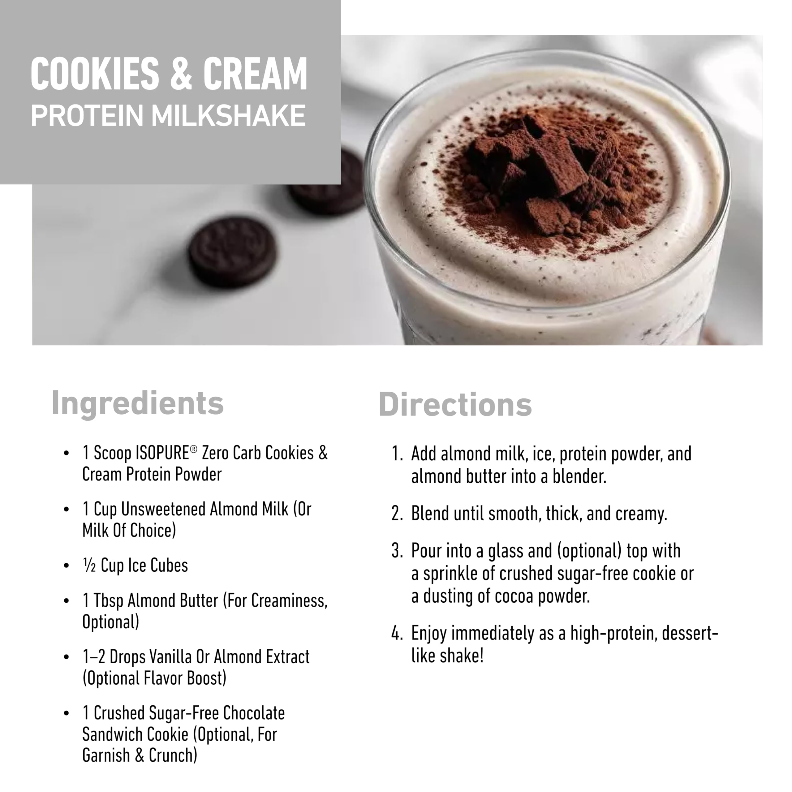Isopure gluten-free formula in tub for gluten-free diets.