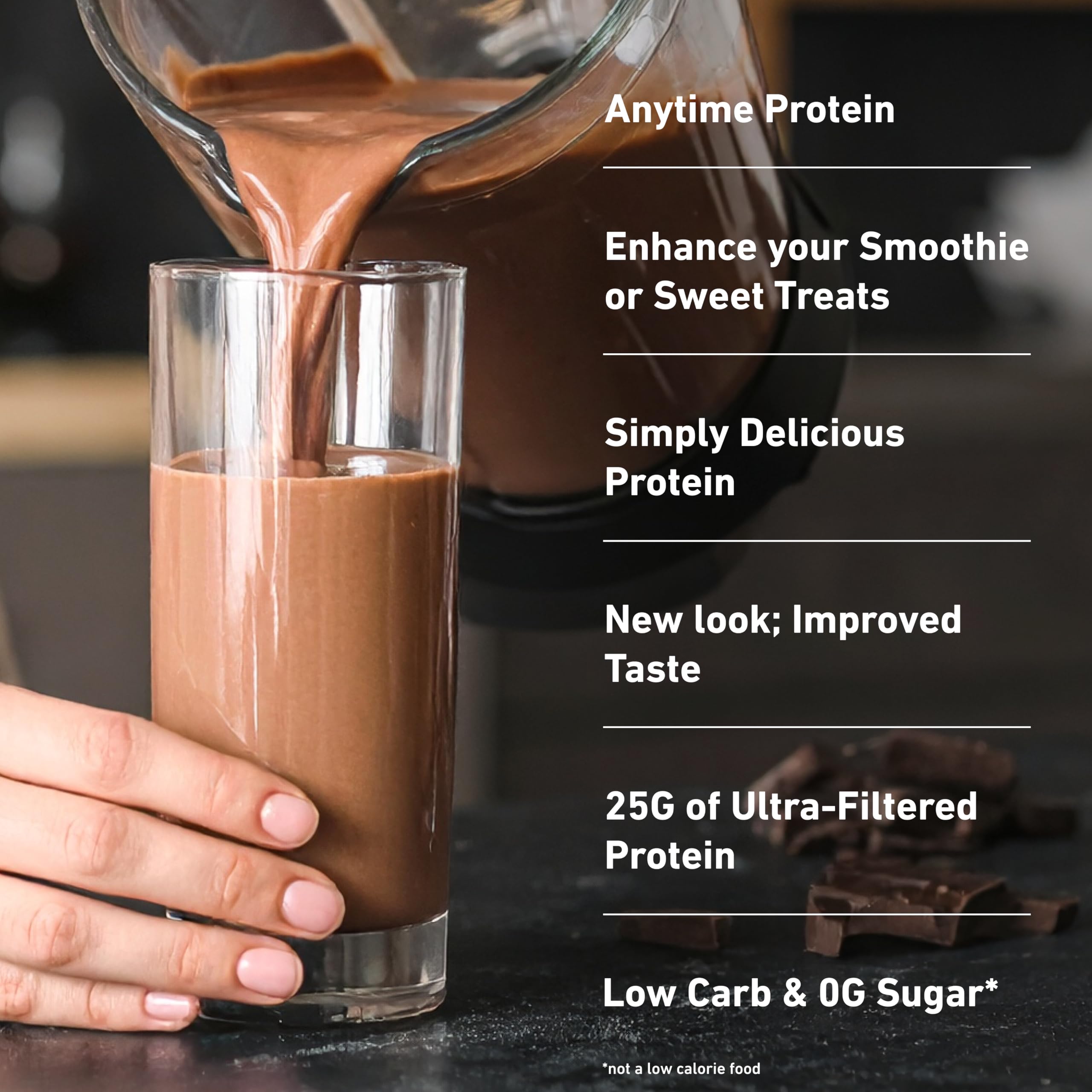 Close-up of Isopure vitamin and mineral blend label for immune support and minerals.