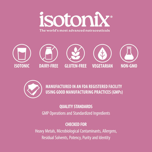 Isotonix OPC-3 Beauty Blend pour glass showing easy isotonic mix for daily use