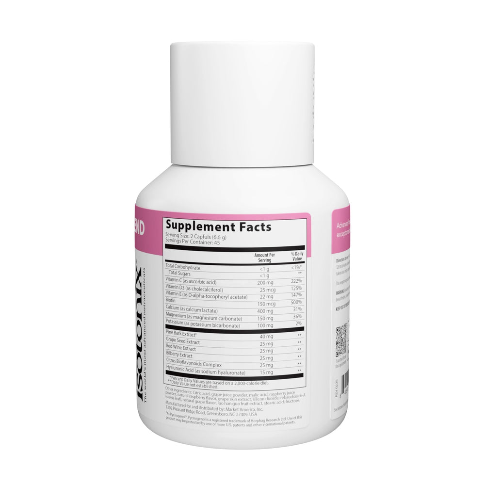 Isotonix OPC-3 Beauty Blend skin hydration glow emphasizing moisture retention
