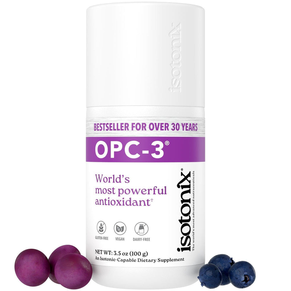 Isotonix OPC-3 bottle cap close-up for precise antioxidant dosing.