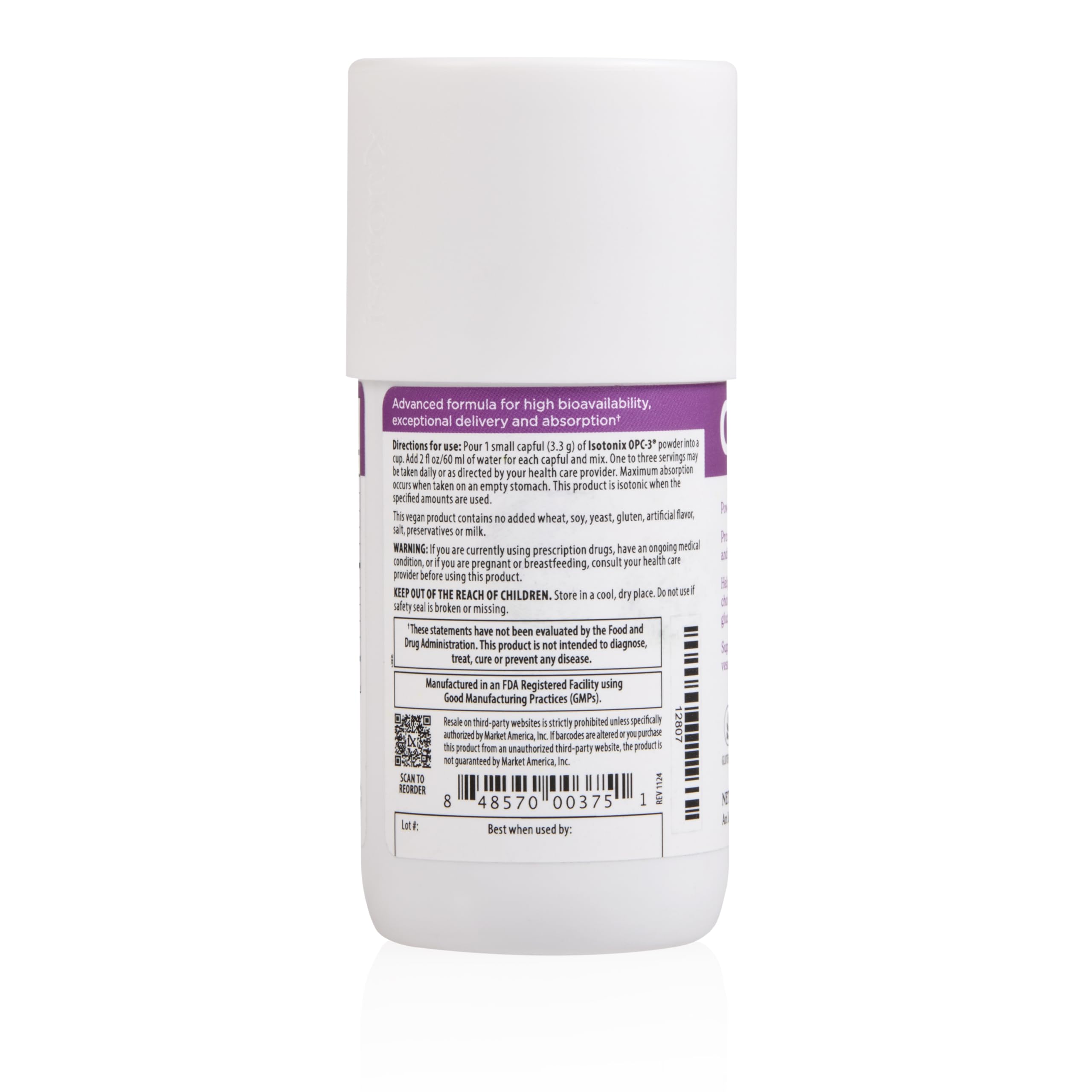 Isotonix OPC-3 ready-to-drink as part of a daily routine.
