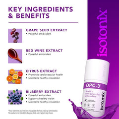 Isotonix OPC-3 label detail highlighting key ingredients.