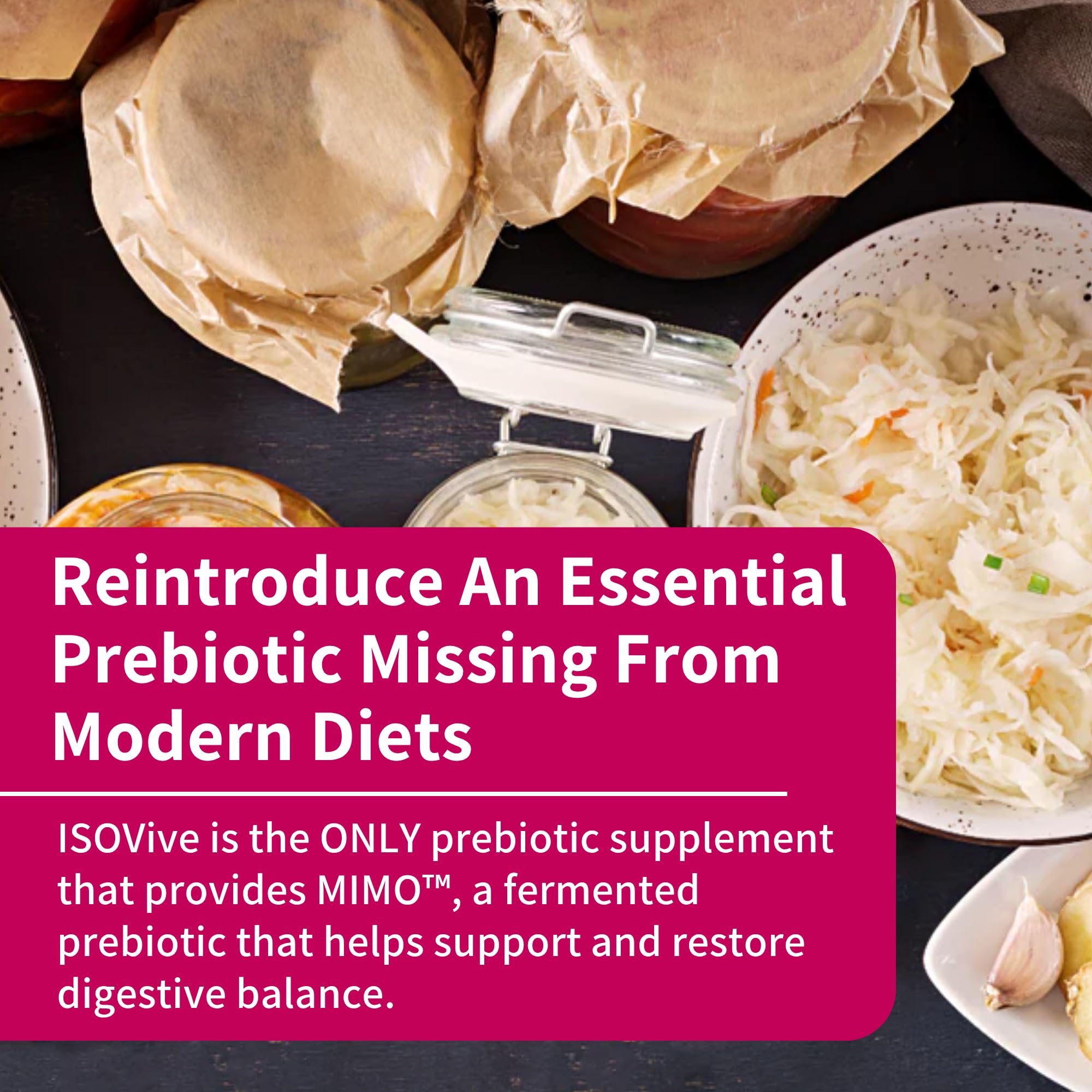 ISOVive sachet close-up showing convenient single-serve packet