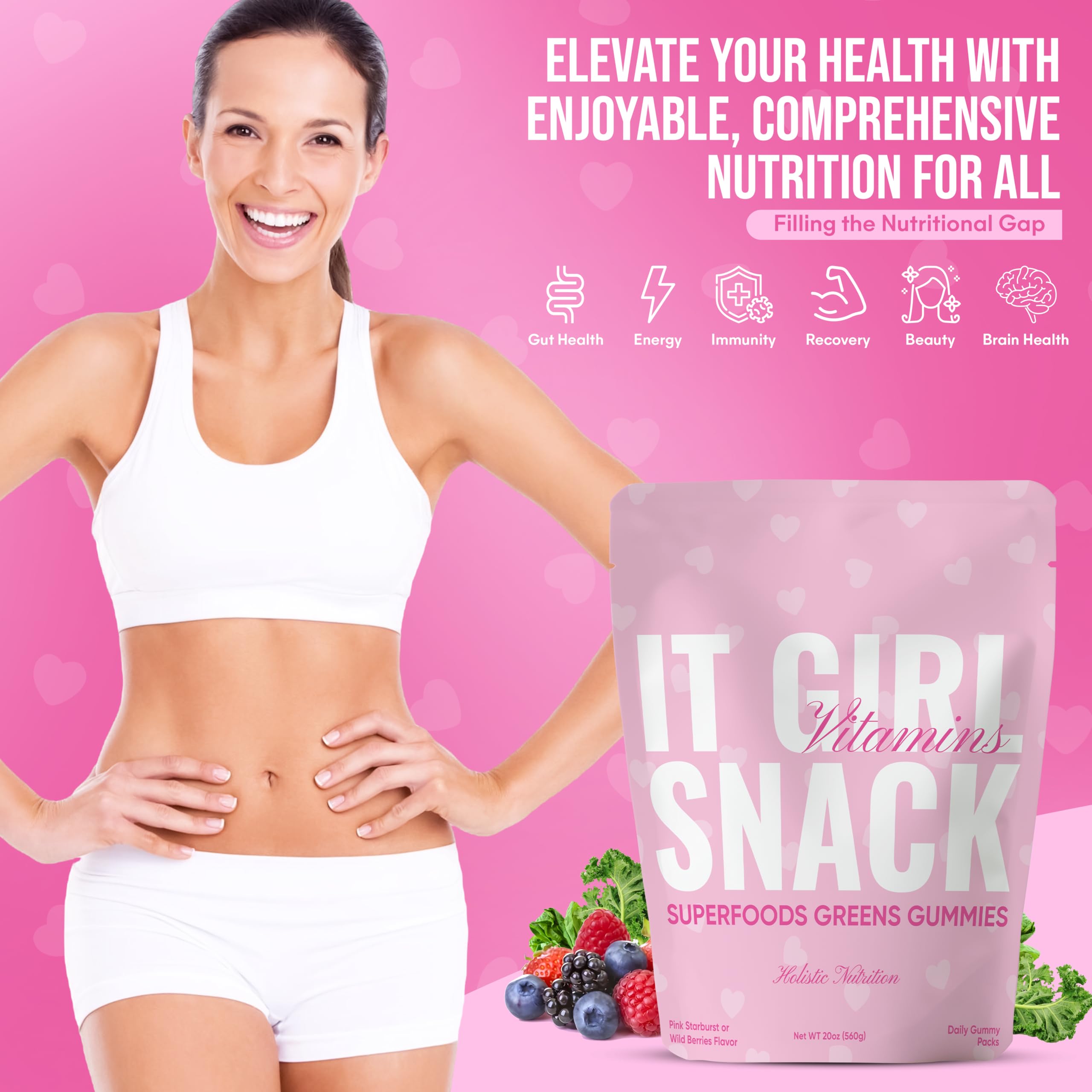 It Girl Vitamins liposomal Nanofuse delivery boosts absorption in gummies.