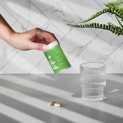 It Works! FF+ outer packaging illustrating a discreet fat fighter for on-the-go balance