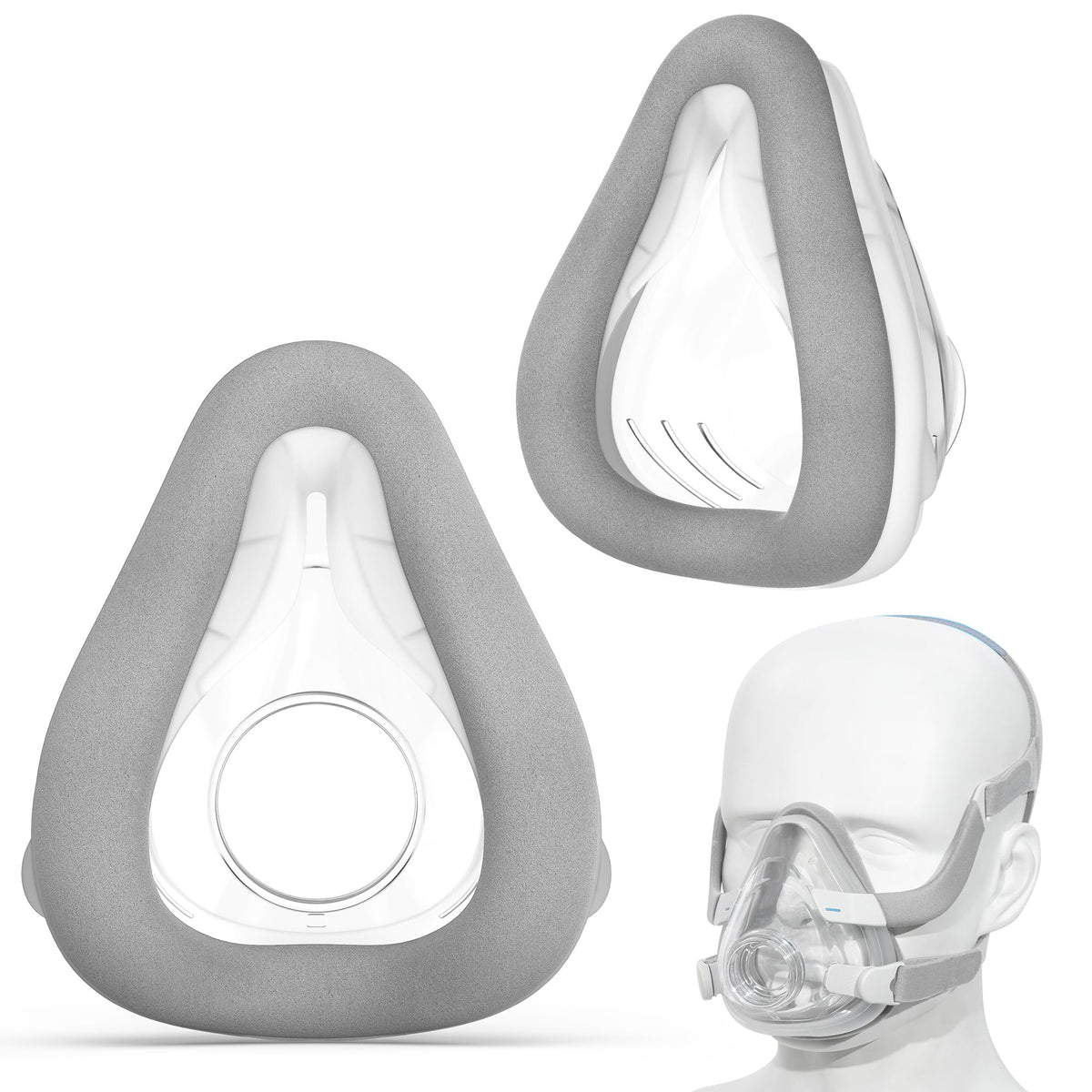 ItAll CPAP cushion for Airtouch F20 with memory foam, more comfortable contact and seal.