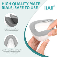 ItAll 2PCs Cushion Small memory-foam texture closeup highlighting breathable comfort