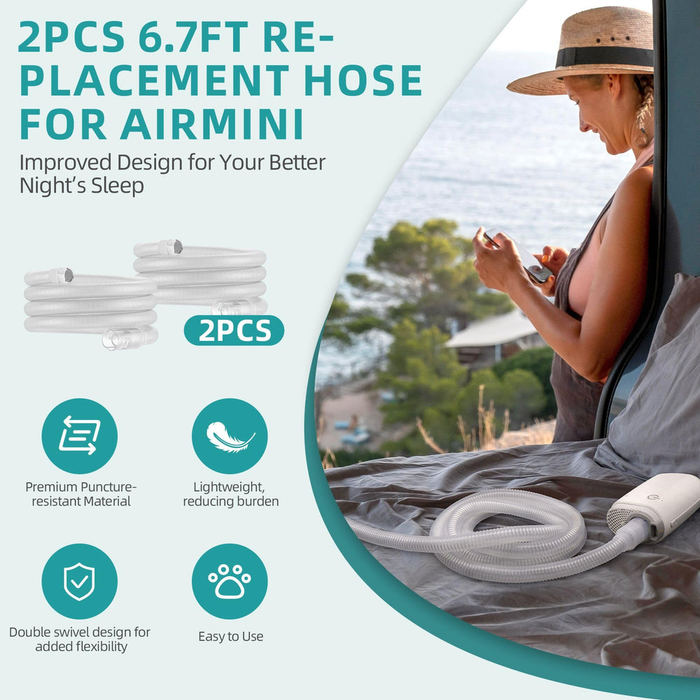 ItAll Airmini tubing stretchable to 8.6ft for extended movement.