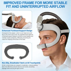 ItAll velvet nasal pillow cushion adds warmth for cooler rooms.