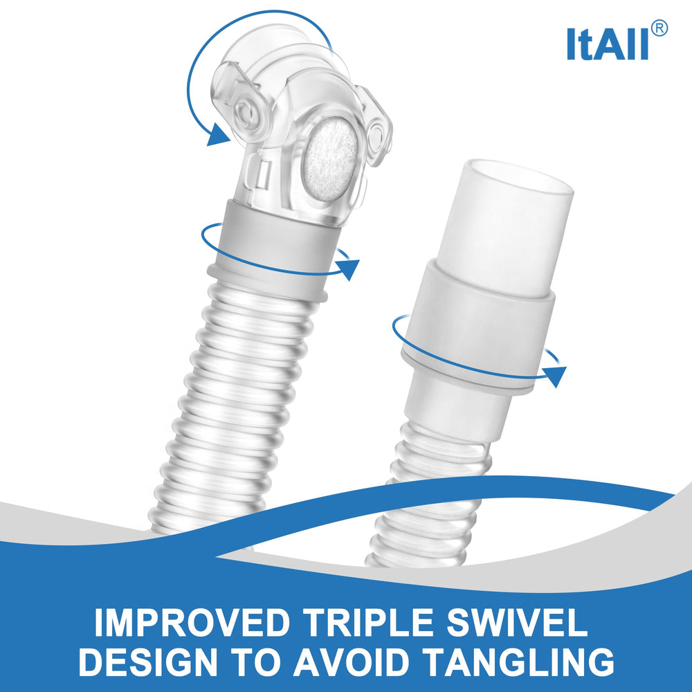 ItAll CPAP kit includes noise-diffuser vents to reduce nighttime disturbance.