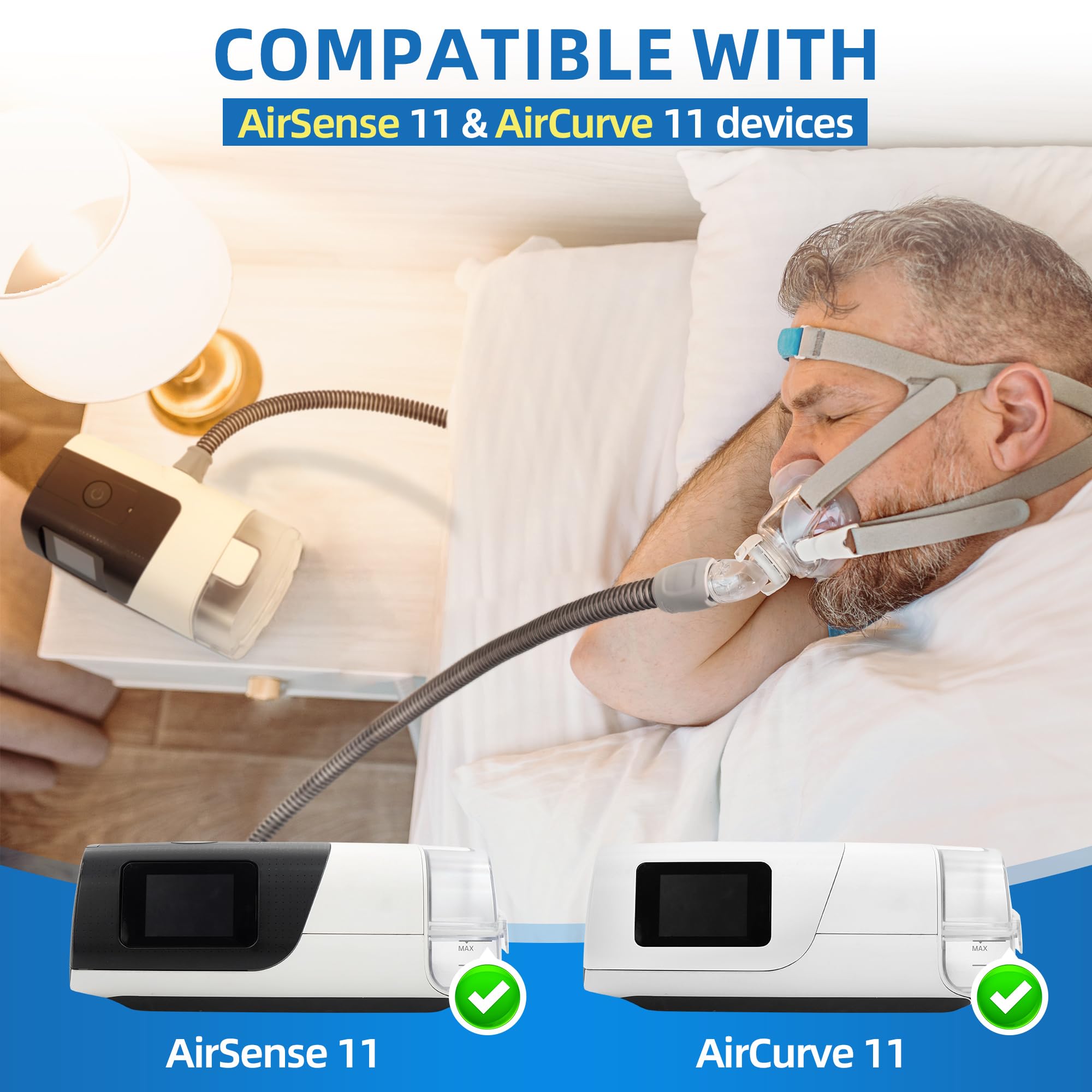 ItAll swivel connection hose enabling greater night mobility and comfort.