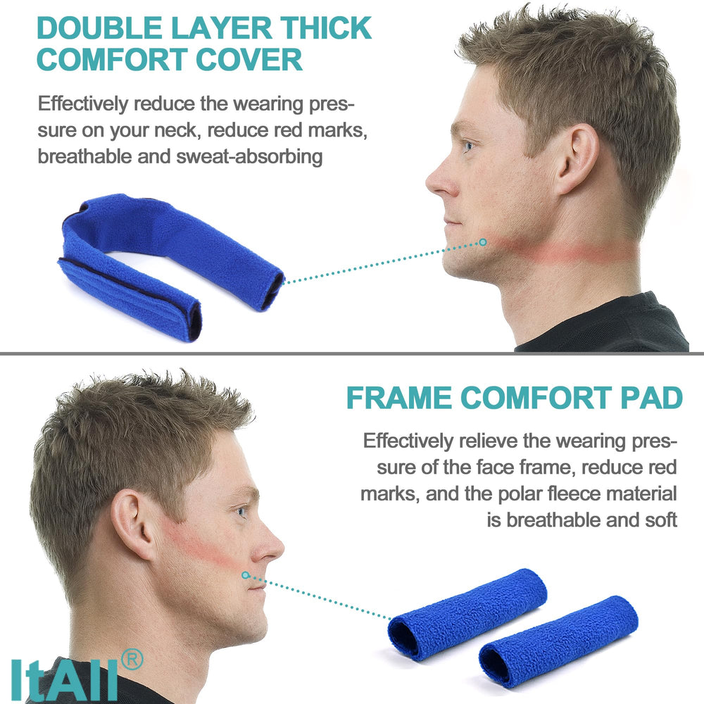 ItAll swivel elbow for AirFit F20 maintains a consistent fit during sleep.