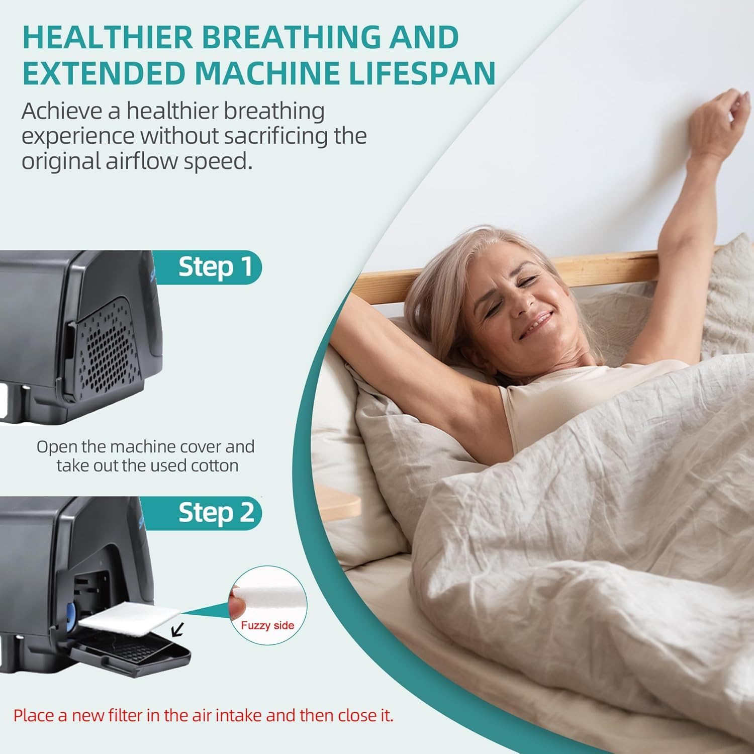 ItAll 8-piece CPAP replacement kit for easy maintenance.