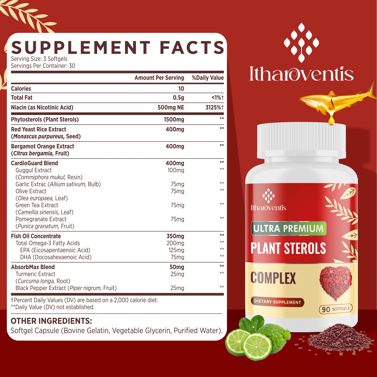 Itharoventis bottle on counter ready for everyday supplementation.
