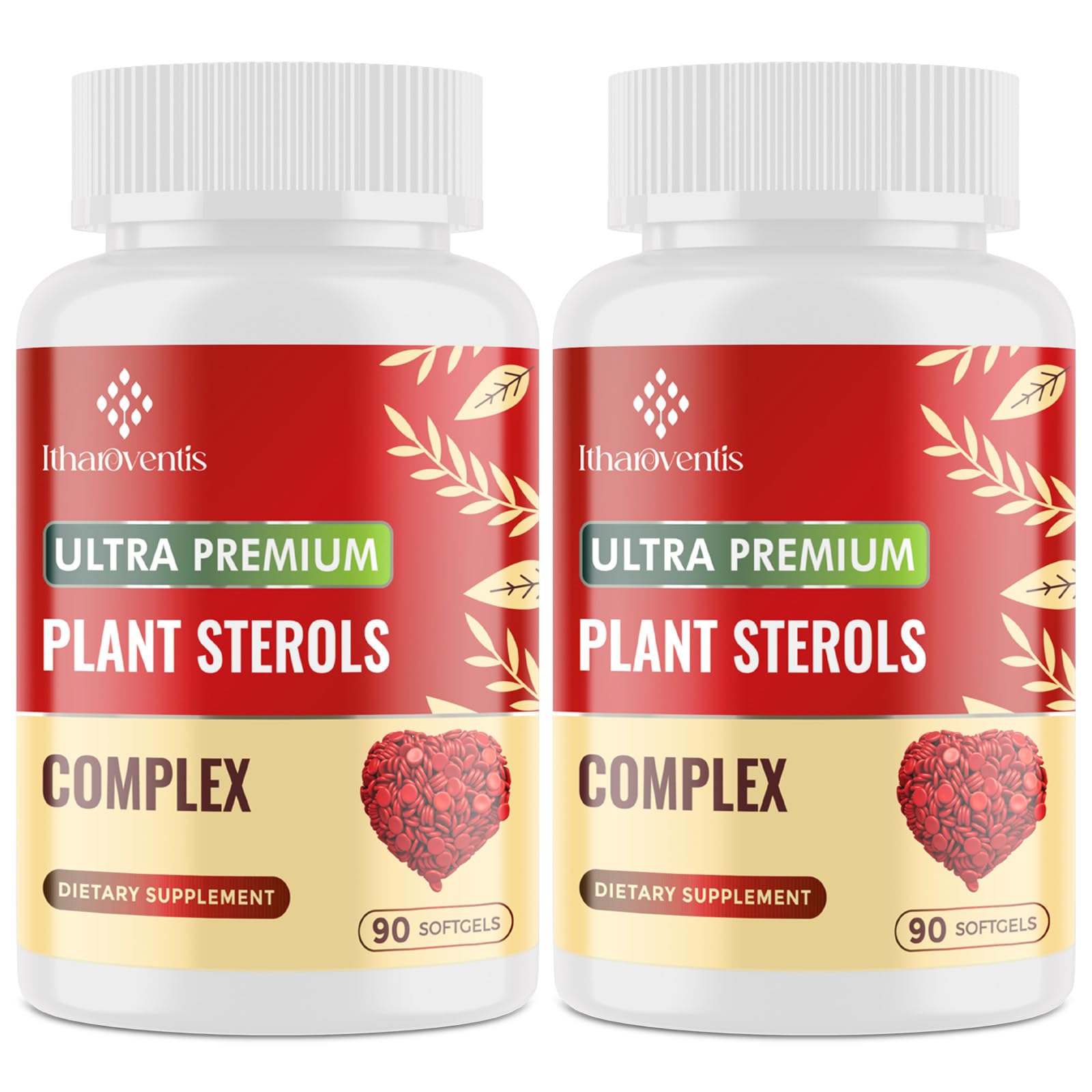 Itharoventis cholesterol softgels bottle supports healthy lipid balance daily.