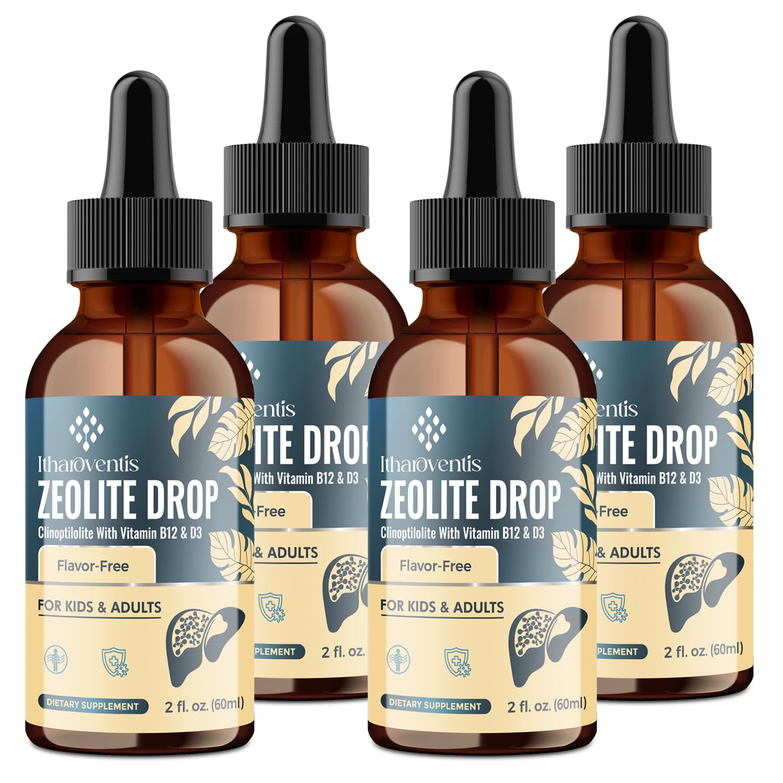 Itharoventis Zeolite Drops bottle ready for daily family use