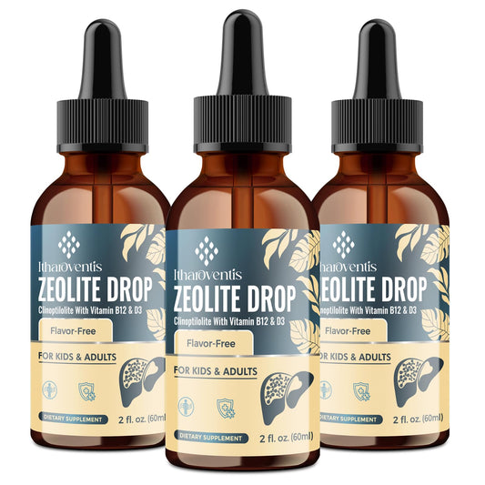 Itharoventis Zeolite Drops bottle, easy daily use for gut support