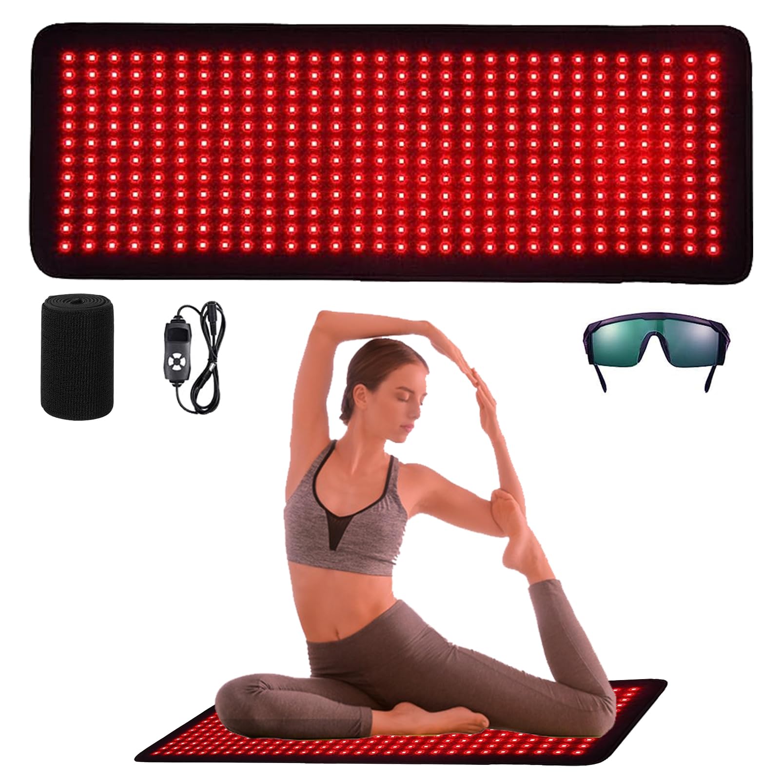 I-THERAU full-body red light pad front view for at-home therapy coverage.