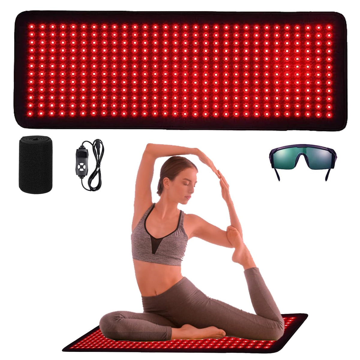I-THERAU full-body red light pad front view for at-home therapy coverage.