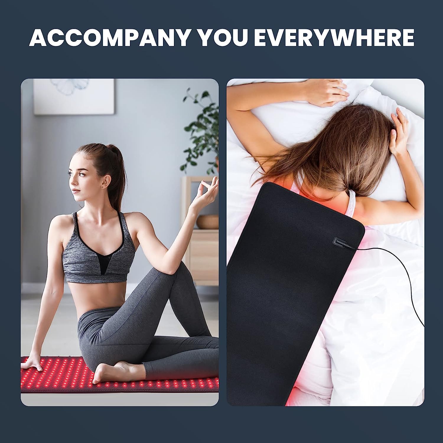 I-THERAU home therapy setup indicates convenient at-home wellness routines.
