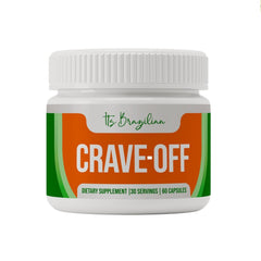 IT'S BRAZILIAN Crave-Off bottle front highlighting metabolism support and natural energy.