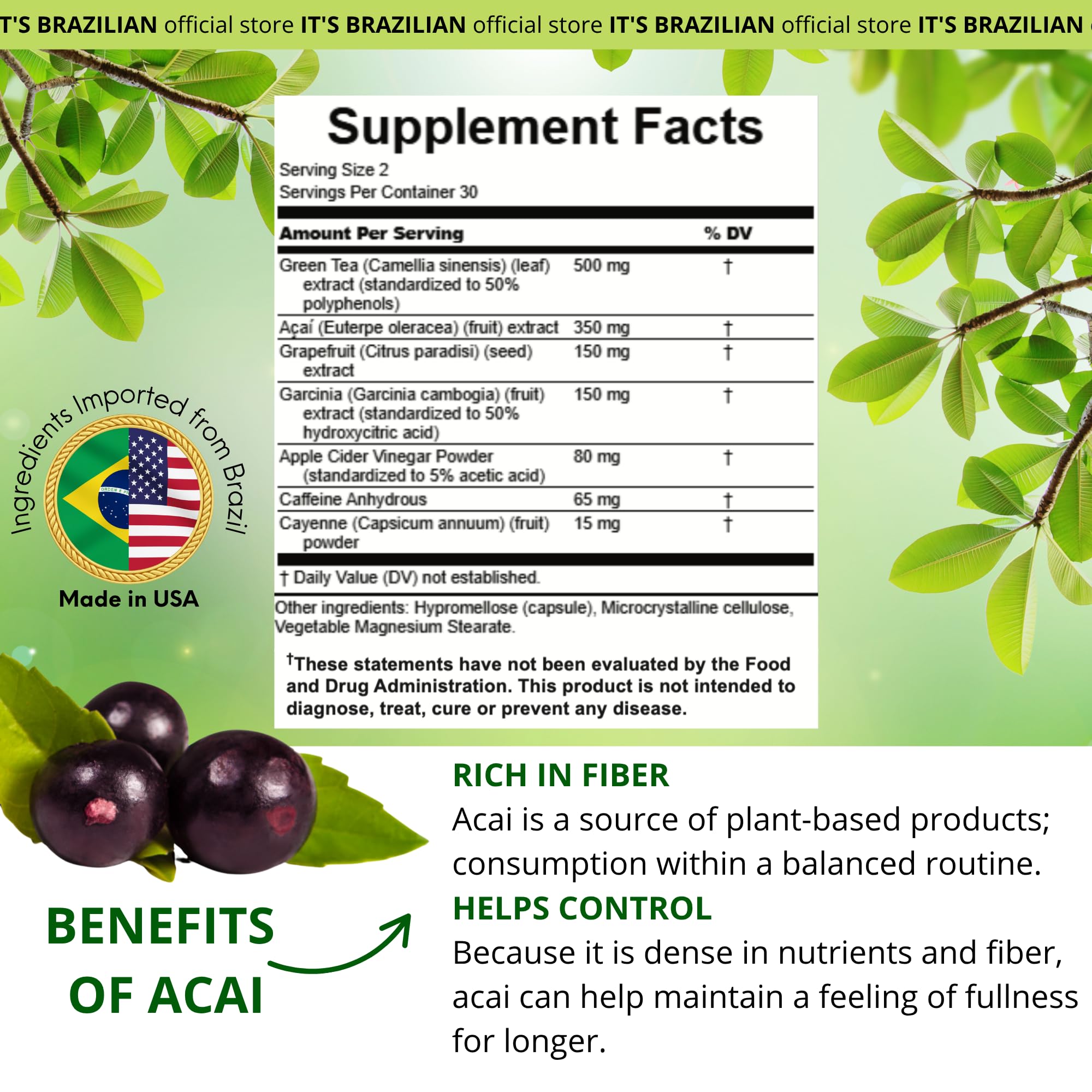Ingredients-science backdrop signals natural production from USA-made facility.