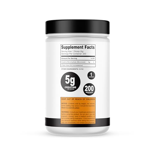 It's Just! Creatine Monohydrate powder unflavored blends into drinks without taste change.