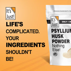 It's Just! Psyllium Husk Powder used as keto baking binder in recipes.