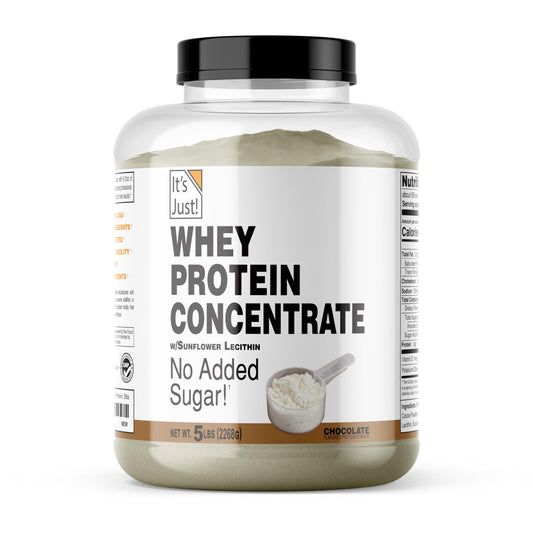 Its Just! whey protein concentrate canister front view for daily protein support