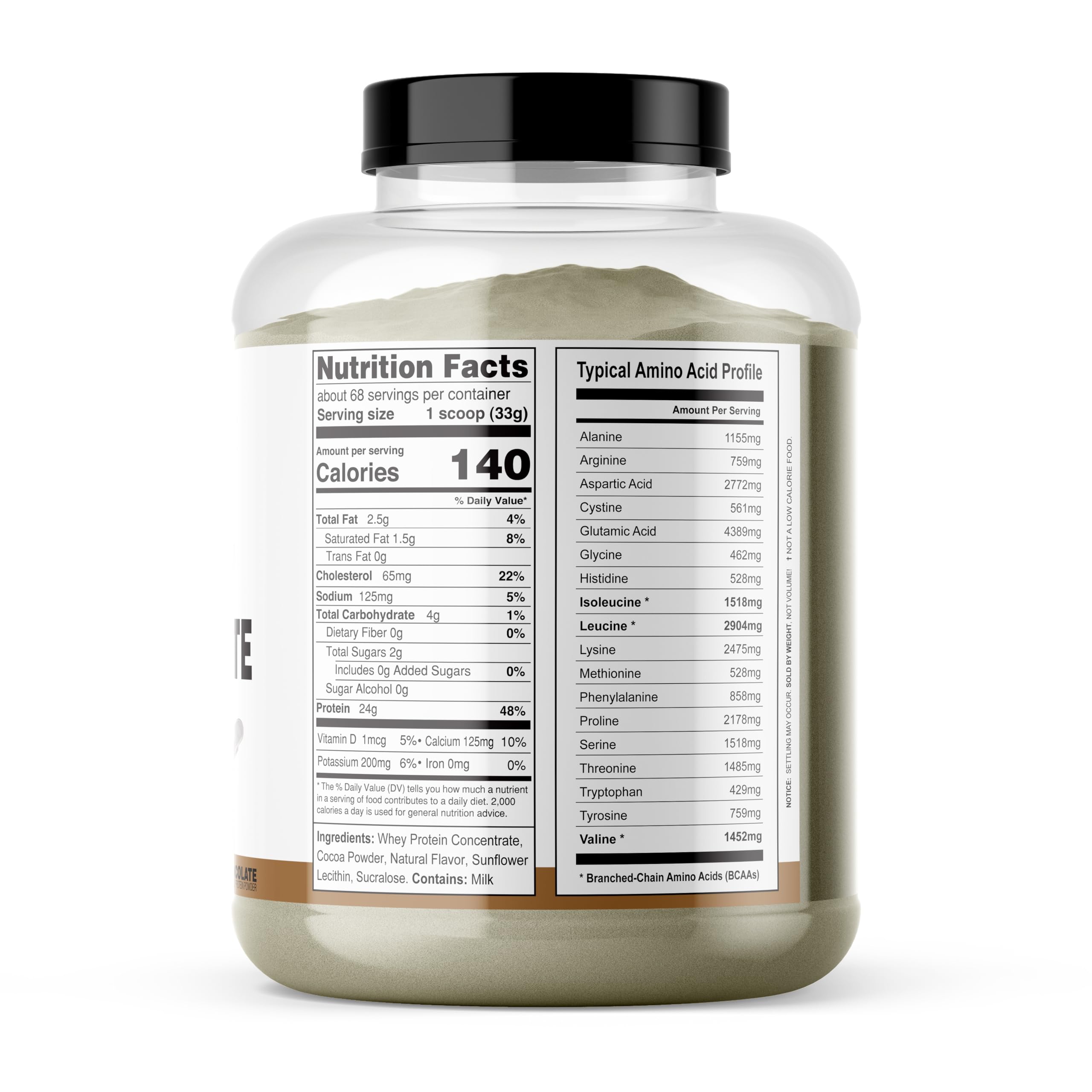 Its Just! whey protein concentrate powder with scoop, ideal for smoothies and recipes